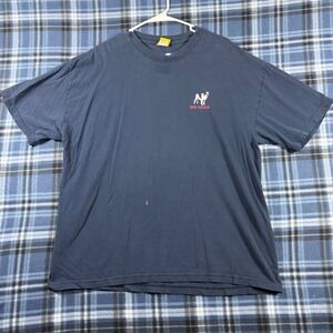 Vintage 2002 Big Dogs Hairy Pawter Parody T-Shirt Navy Blue XL Harry Potter Dog